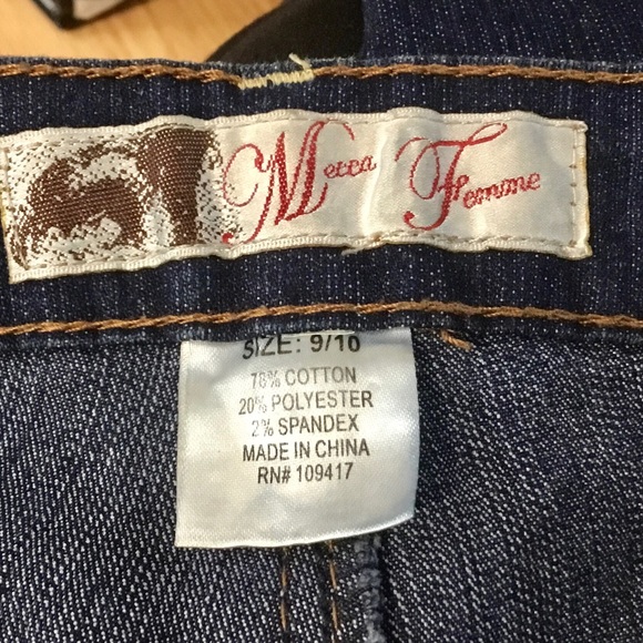 Mecca Femme Jeans Sz 9/10 - Picture 6 of 7